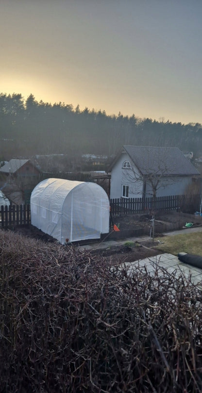 Tunel Foliowy 2x3 BIAŁY 25mm OCYNKOWANY 6m2 1 wejście