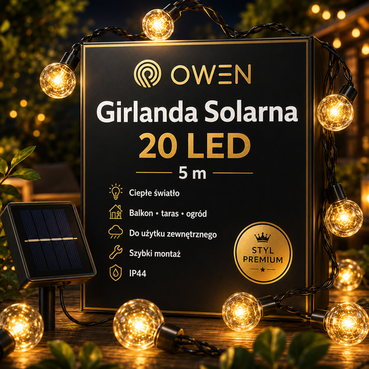 OWEN™ Girlanda Solarna 20 LED 5m