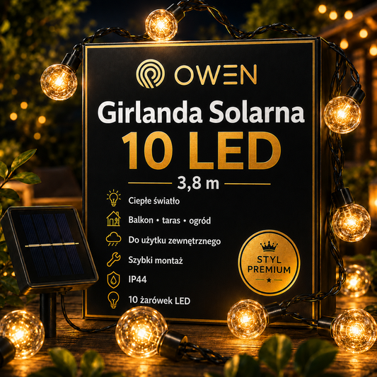 OWEN™ Girlanda Solarna 10 LED 3,8m