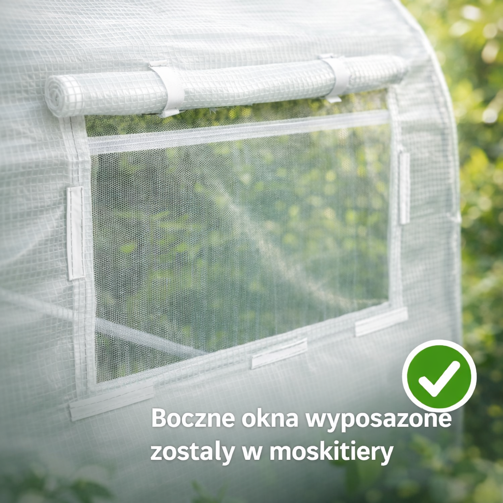 folia zamienna na tunel ogrodowy 2,5m szczegol konstrukcji