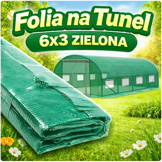WZMOCNIONA FOLIA NA TUNEL 3x6 Z SIATKĄ