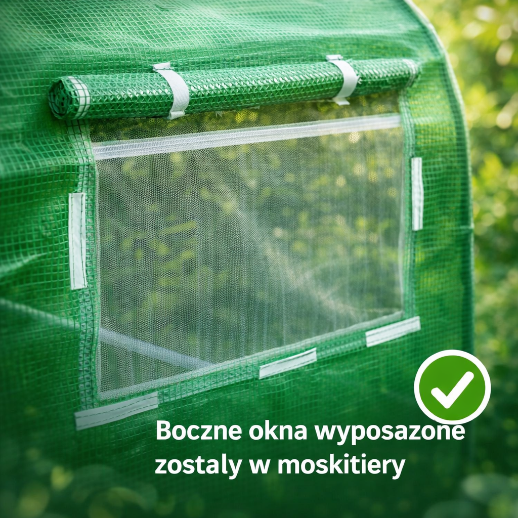 folia zamienna na tunel ogrodowy 3x2m zielony zdjecie 9