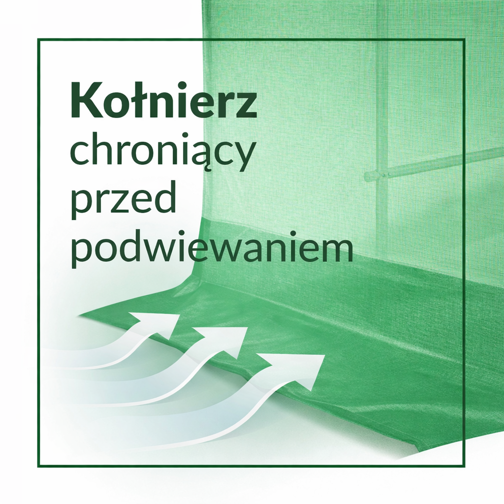 folia zamienna na tunel ogrodowy 3x2m zielony zdjecie 10