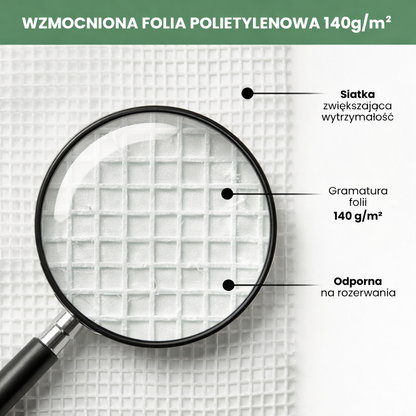 Tunel Foliowy 3x2 BIAŁY 25mm OCYNKOWANY 6m2 2 wejścia