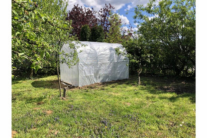 Tunel Foliowy 3x2 BIAŁY 25mm OCYNKOWANY 6m2 2 wejścia