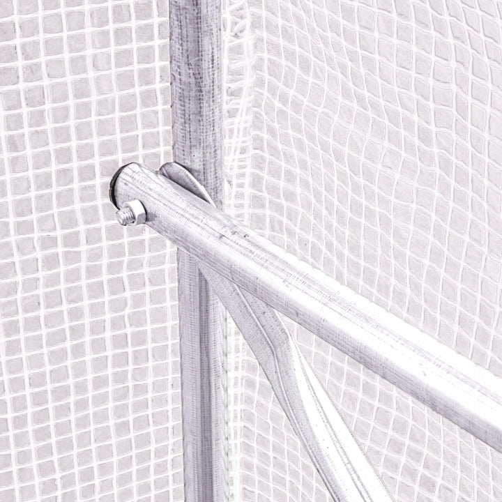 Tunel Foliowy 3x2 BIAŁY 25mm OCYNKOWANY 6m2 2 wejścia