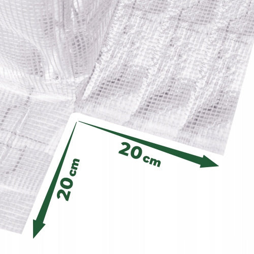 Tunel Foliowy 3x2 BIAŁY 25mm OCYNKOWANY 6m2 2 wejścia