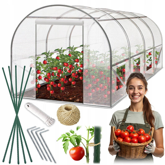 Tunel Foliowy 2,5x4 BIAŁY MOCNY OCYNKOWANY 10m2