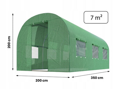 tunel foliowy ogrodowy zielony 2x3,5m ocynkowany zdjecie 15