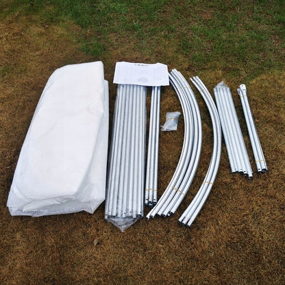 Tunel Foliowy 3x2 BIAŁY 25mm OCYNKOWANY 6m2 2 wejścia