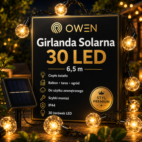OWEN™ Girlanda Solarna 30 LED 6m