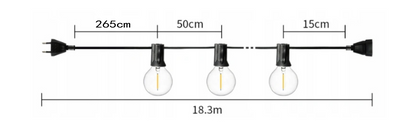 girlanda LED ogrodowa zewnetrzna 18m zdjecie 14
