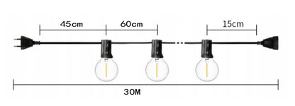 girlanda LED ogrodowa zewnetrzna 30m opakowanie oryginalne