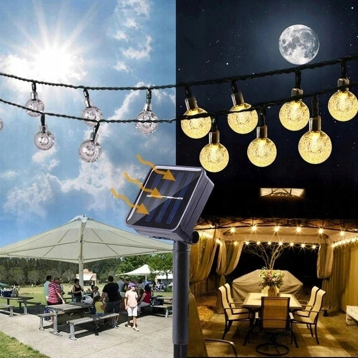 girlanda solarna LED ogrodowa 4,5m 30 LED zdjecie 5